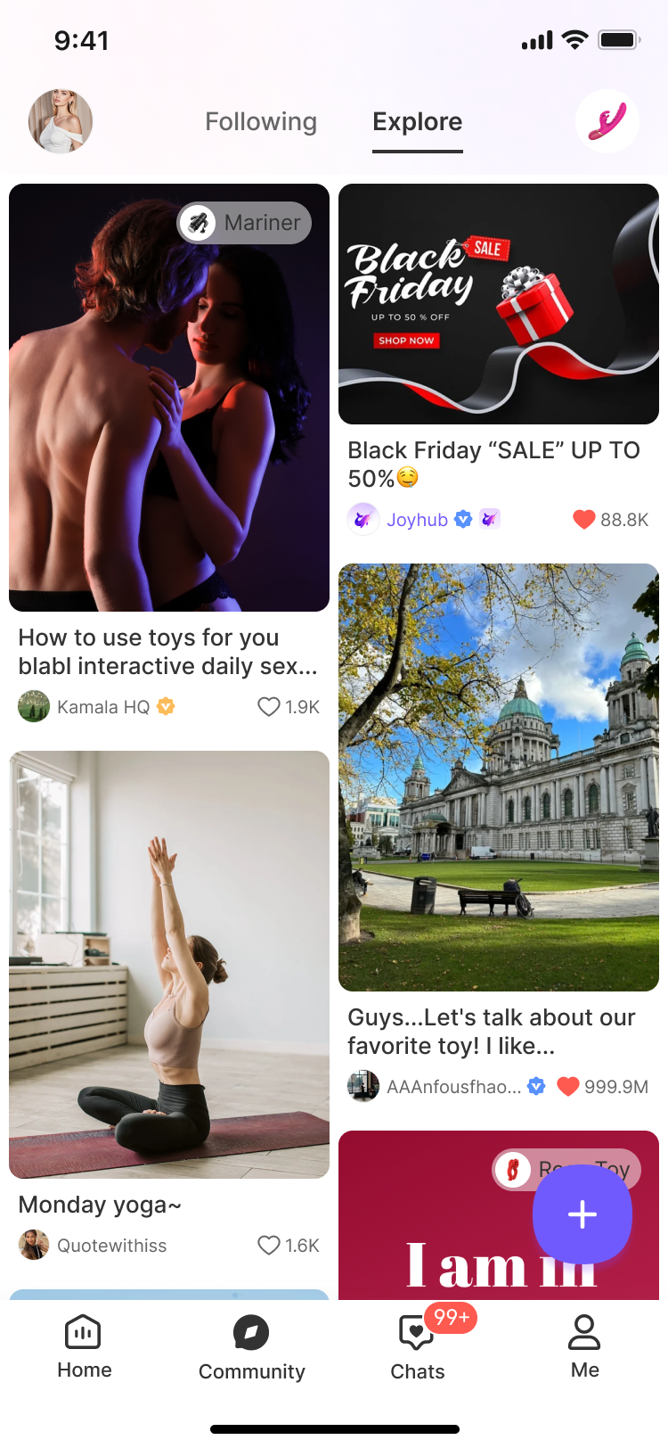 JOYHUB community feed